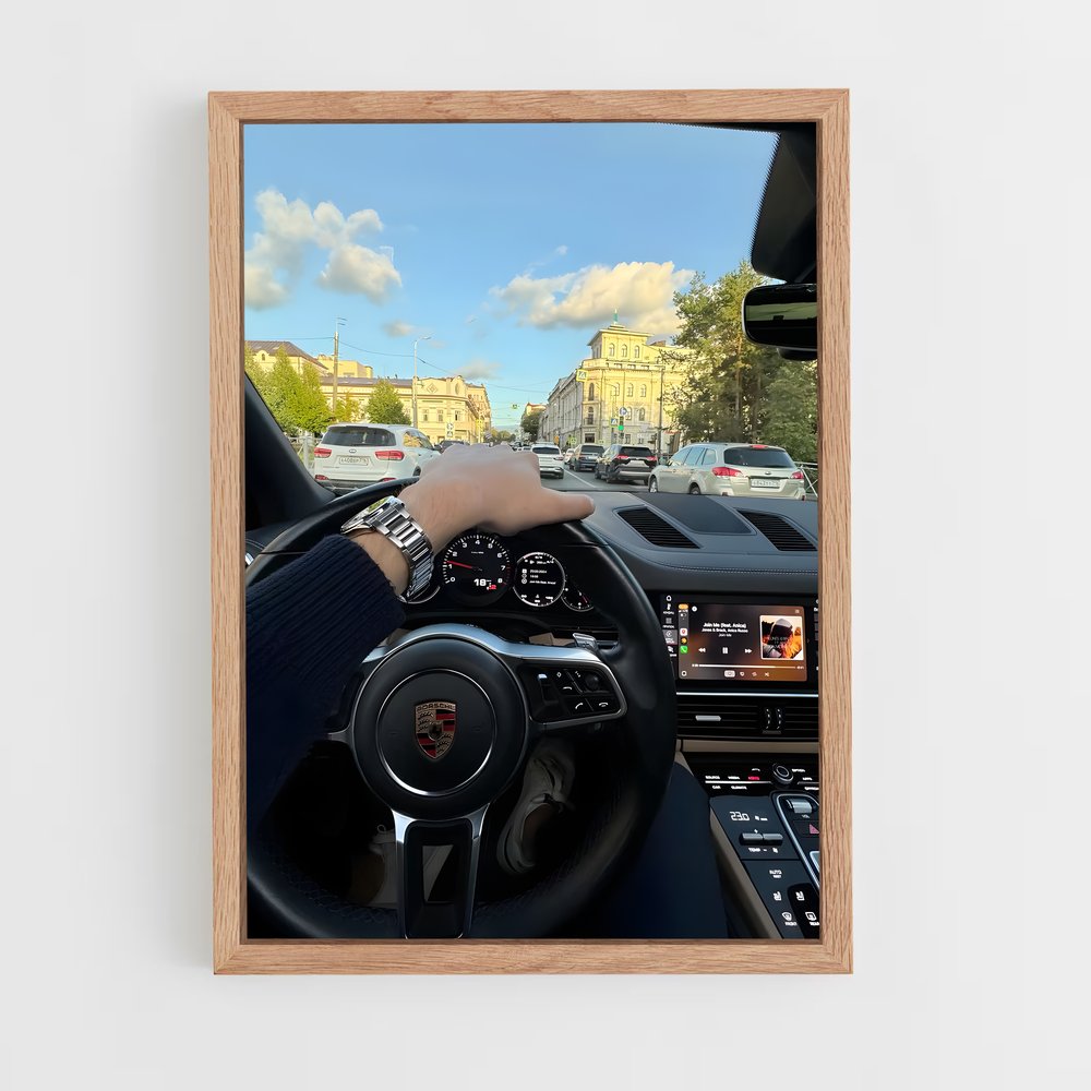 Poster Pilote Urbain – affiche Porsche (vue 4)